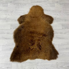 Sheepskin Scandinavian brown 105x80cm M