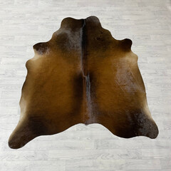 Cowhide brown black 190x165cm S