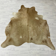 Cowhide brown white 205x185cm S