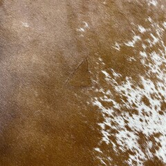 Cowhide brown white black 185x165cm S