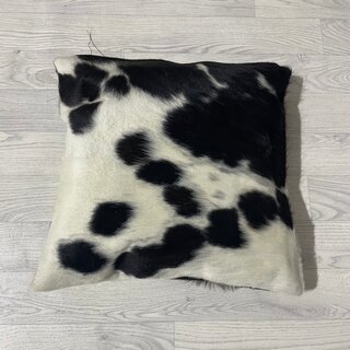 Koeienhuid kussen bruin zwart wit Normandiër 50x50cm
