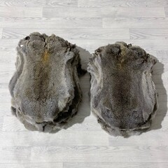 Konijnenvachten bruin grijs L45-50 x B30-40cm