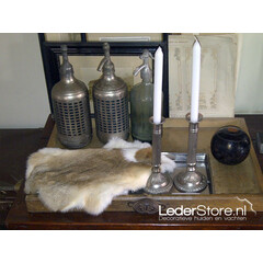Konijnenvachten beige grijs wit L45-50 x B30-40cm