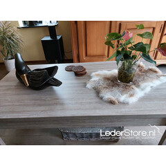 Konijnenvachten beige grijs wit L45-50 x B30-40cm