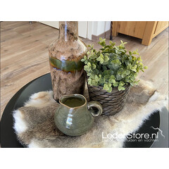 Konijnenvachten beige grijs wit L45-50 x B30-40cm
