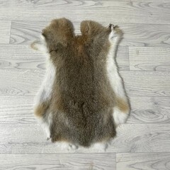 Konijnenvachten bruin grijs wit L45-50 x B30-40cm