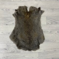 Konijnenvachten bruin grijs L45-50 x B30-40cm