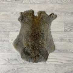 Konijnenvachten bruin grijs L45-50 x B30-40cm