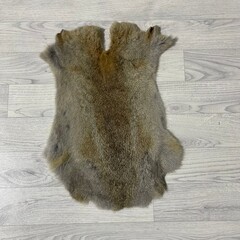 Konijnenvachten bruin grijs L45-50 x B30-40cm