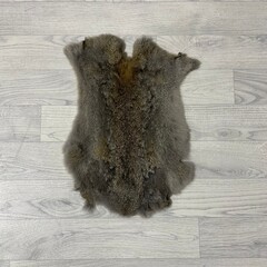 Konijnenvachten bruin grijs L45-50 x B30-40cm
