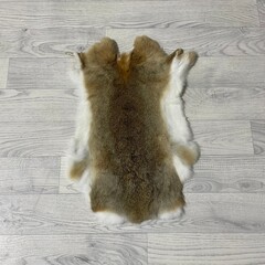 Konijnenvachten beige grijs wit L45-50 x B30-40cm