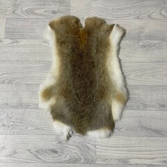 Konijnenvachten beige grijs wit L45-50 x B30-40cm