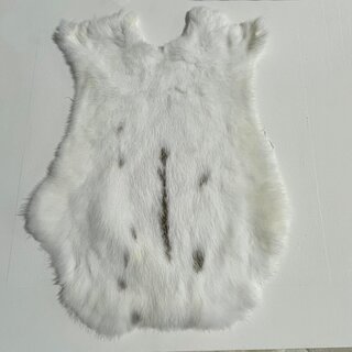 Konijnenvacht bruin wit 50x35cm