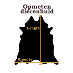 Konijnenvacht bruin grijs wit 50x35cm