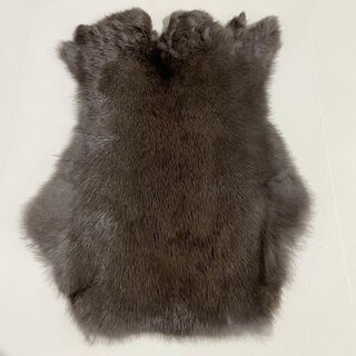 Konijnenvacht donker bruin 50x35cm