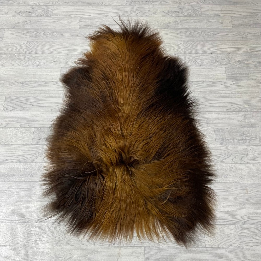 Lederstore IJslander schapenvacht bruin 115x75cm M