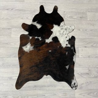 Kleine koeienhuid bruin wit zwart (Normandiër) 90x60cm
