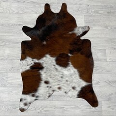 Kleine koeienhuid bruin wit zwart (Normandiër) 90x60cm