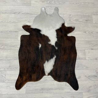 Kleine koeienhuid bruin wit zwart (Normandiër) 90x60cm