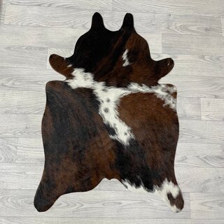 Kleine koeienhuid bruin wit zwart (Normandiër) 90x60cm