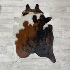 Kleine koeienhuid bruin wit zwart (Normandiër) 90x60cm