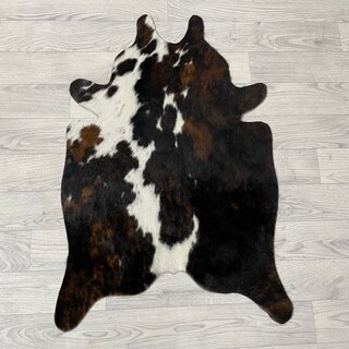 Kleine koeienhuid bruin wit zwart (Normandiër) 90x60cm
