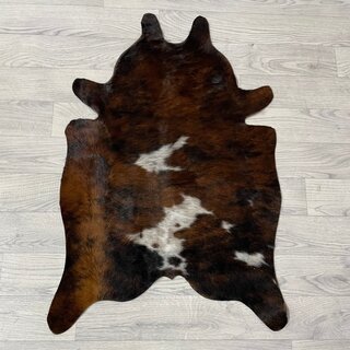 Kleine koeienhuid bruin wit zwart (Normandiër) 90x60cm