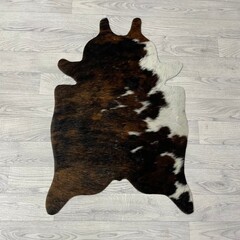 Kleine koeienhuid bruin wit zwart (Normandiër) 90x60cm
