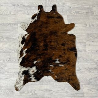 Kleine koeienhuid bruin wit zwart (Normandiër) 90x60cm