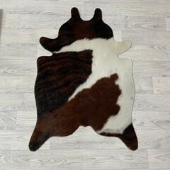 Kleine koeienhuid bruin wit zwart (Normandiër) 90x60cm