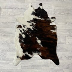 Kleine koeienhuid bruin wit zwart (Normandiër) 90x60cm