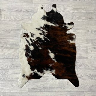 Kleine koeienhuid bruin wit zwart (Normandiër) 90x60cm