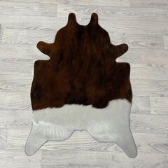 Kleine koeienhuid bruin wit zwart (Normandiër) 90x60cm