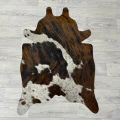 Kleine koeienhuid bruin wit zwart (Normandiër) 90x60cm