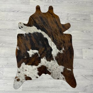 Kleine koeienhuid bruin wit zwart (Normandiër) 90x60cm