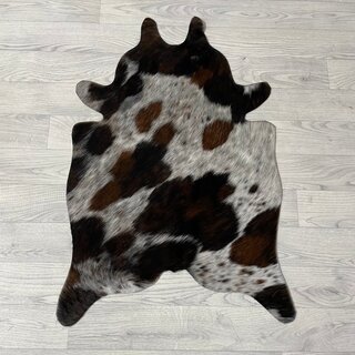 Kleine koeienhuid bruin wit zwart (Normandiër) 90x60cm