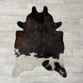 Kleine koeienhuid bruin wit zwart (Normandiër) 90x60cm
