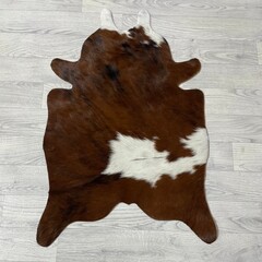 Kleine koeienhuid bruin wit zwart (Normandiër) 90x60cm