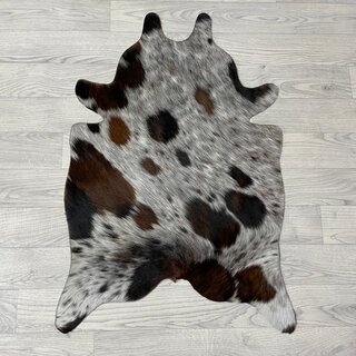 Kleine koeienhuid bruin wit zwart (Normandiër) 90x60cm