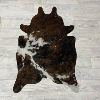 Kleine koeienhuid bruin wit zwart (Normandiër) 90x60cm