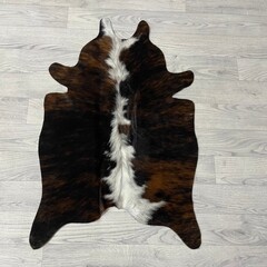 Kleine koeienhuid bruin wit zwart (Normandiër) 90x60cm