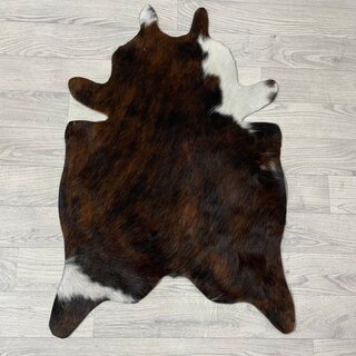 Kleine koeienhuid bruin wit zwart (Normandiër) 90x60cm