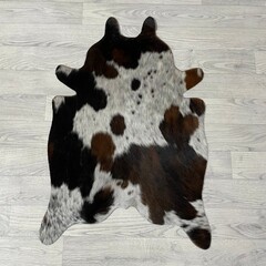 Kleine koeienhuid bruin wit zwart (Normandiër) 90x60cm