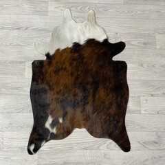 Kleine koeienhuid bruin wit zwart (Normandiër) 90x60cm