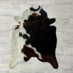 Kleine koeienhuid bruin wit zwart (Normandiër) 90x60cm