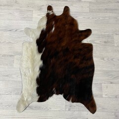Kleine koeienhuid bruin wit zwart (Normandiër) 90x60cm