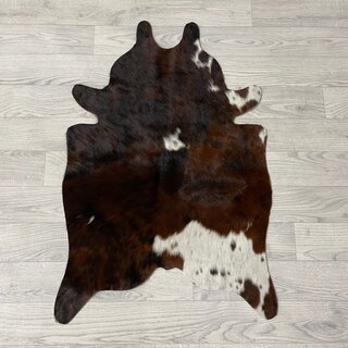 Kleine koeienhuid bruin wit zwart (Normandiër) 90x60cm