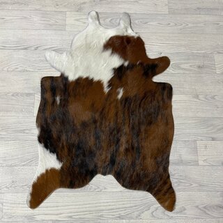Kleine koeienhuid bruin wit zwart (Normandiër) 90x60cm