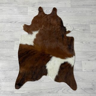 Kleine koeienhuid bruin wit zwart (Normandiër) 90x60cm