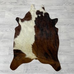 Kleine koeienhuid bruin wit zwart (Normandiër) 90x60cm
